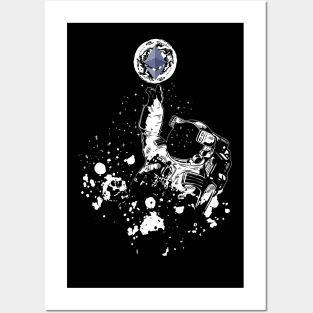 Ethereum Decentralized Crypto To The Moon Astronaut Posters and Art